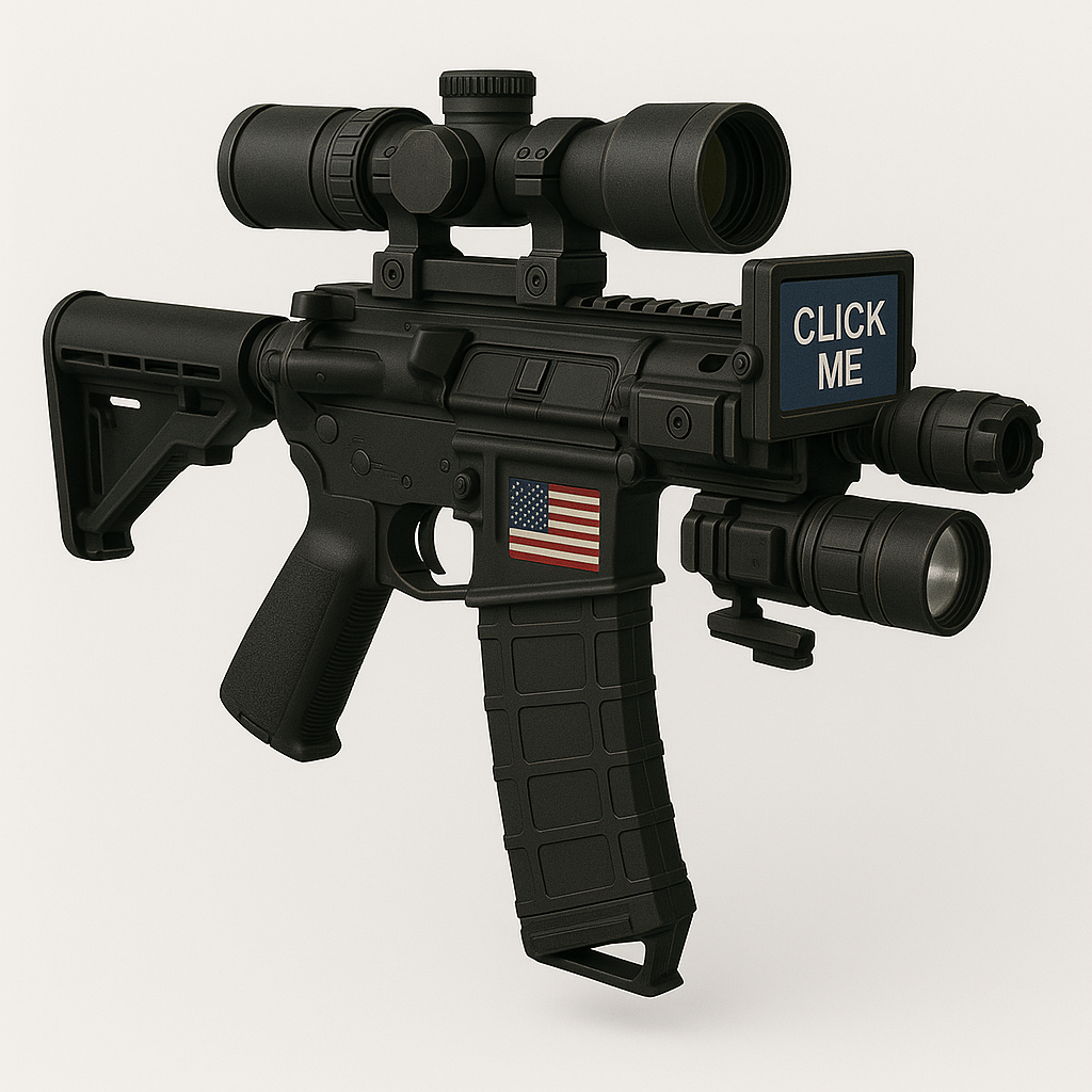 AR-15 STYLE RIFLES DISPLAYED FOR SALE. CLICK TO SEE MORE.